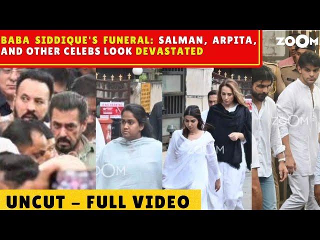 Baba Siddique Funeral: Salman Khan looks DEVASTATED; Sshura, Arpita, Veer-Shikhar & others ARRIVE!