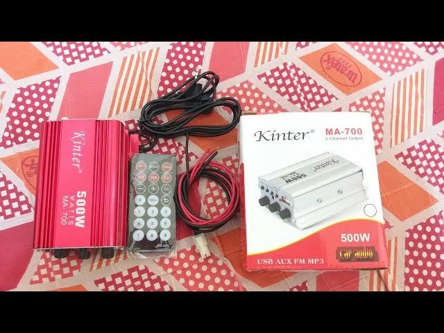 Kinter MA-700 500W Car Audio Amplifier Unboxing