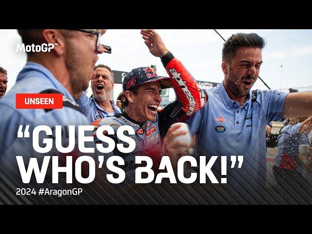 Marc Marquez and Gresini's victory celebrations!  | 2024 #AragonGP UNSEEN