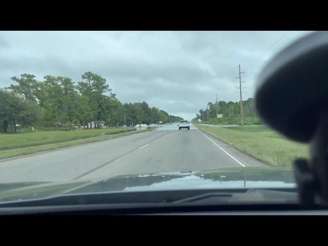 LOOK: Storm causes flooded, washed out roads in Brunswick County