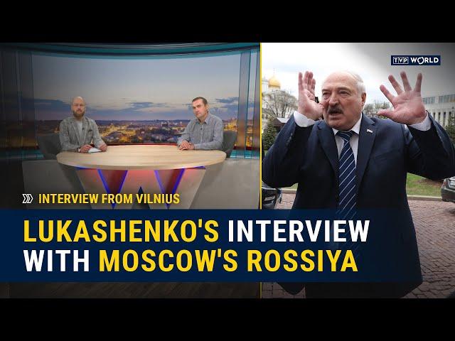 Lukashenko's interview with Moscow's Rossiya channel | Andrej Stryzhak