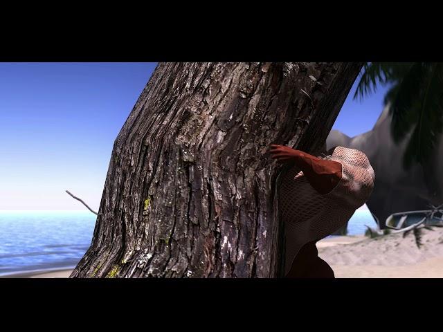 Muscle Girl crushes a Tree! Female Super Strength Animation