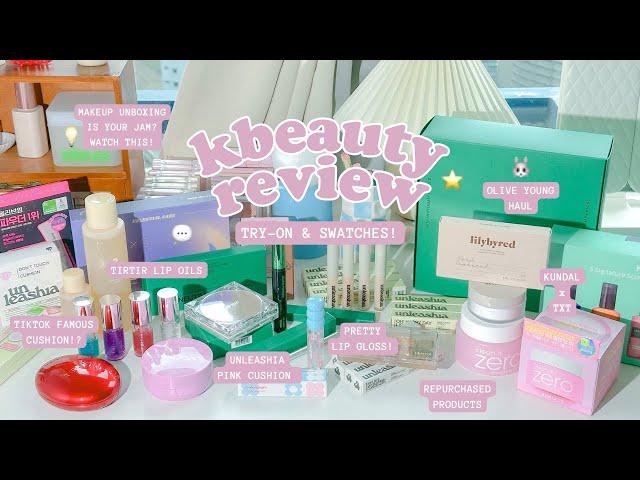 TRY-ON REVIEW: Tirtir Cushion, Unleashia, Olive Young | Huge Kbeauty Haul & Unboxing dicadaily