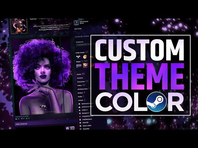 HOW TO CUSTOMIZE STEAM PROFILE THEME COLOR | UPDATED 2024