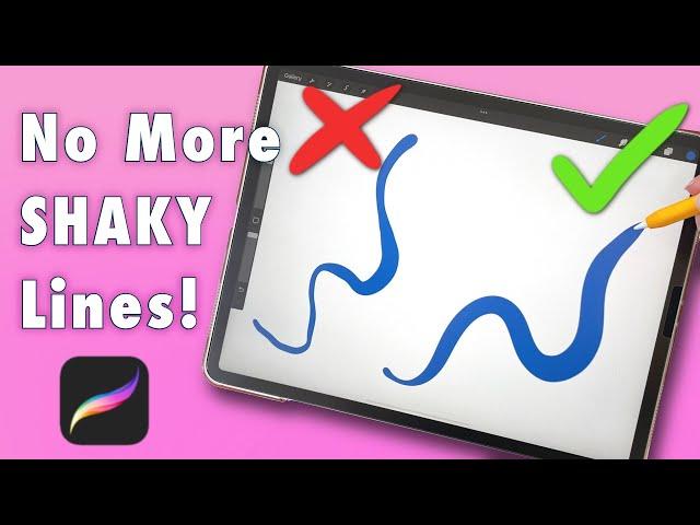 How to get smooth lines in Procreate! Procreate Tips for Beginners