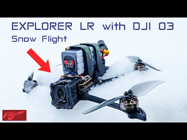 Flying the Awesome New Flywoo Explorer DJI 03 in the Snow!  Review