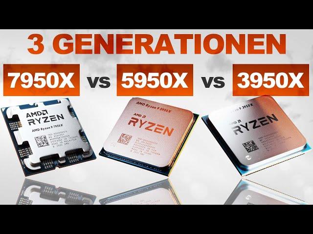 3 Generationen im TEST! — AMD 7950X vs 5950X vs 3950X