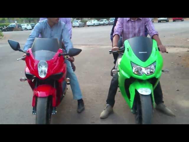 Kawasaki Ninja 250r vs Hyosung gt250r exhaust sound