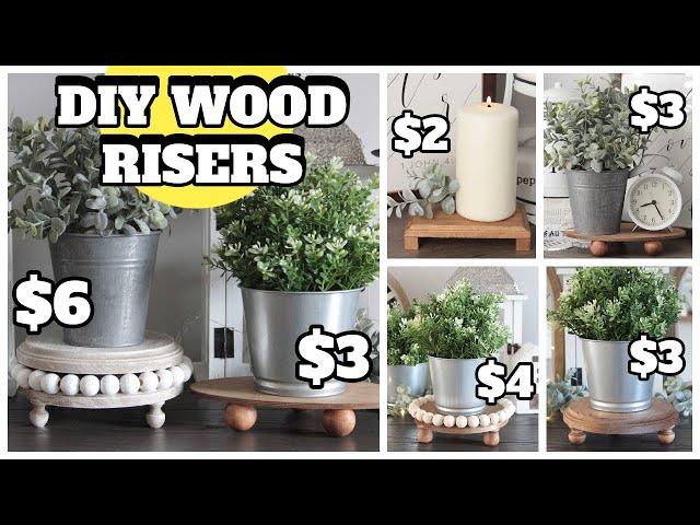 DIY FARMHOUSE WOOD RISER DIY | DOLLAR TREE | HOBBY LOBBY