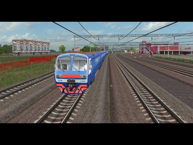 ZDSimulator. Пригородный электропоезд ЭД9м №6018 сообщением Минск - Орша ч1 Минск - вост. - Новосады
