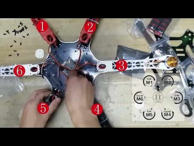 QWinOut F550 Airframe RC Hexacopter Drone Kit DIY