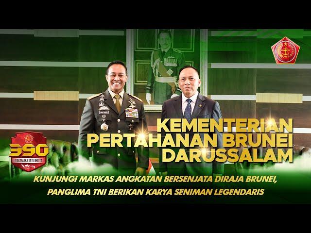 Kunjungan Markas Angkatan Bersenjata Diraja Brunei, Panglima TNI Berikan Karya Seniman Legendaris