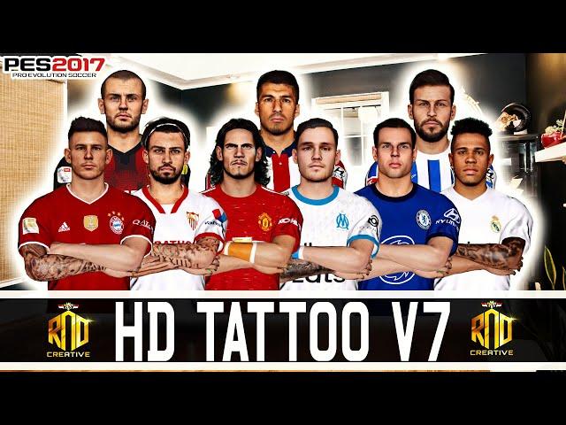 PES 2017 | UPDATE NEW HD TATTOO V7