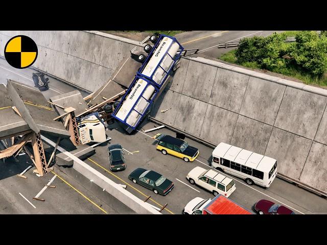 Most Epic Bridge Accidents Compilation #1  BeamNG.Drive