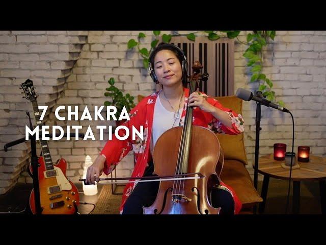 Chakra Cleansing Meditation with Cello | Root, Sacral, Solar Plexus, Heart, Throat, Third Eye, Crown