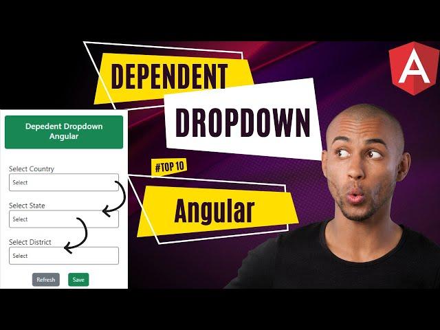 Dependent Dropdown In Angular Using API | angular tutorial for beginners | Angular | Part 1