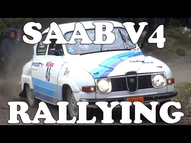 SAAB V4 Rallying | Crash & Action