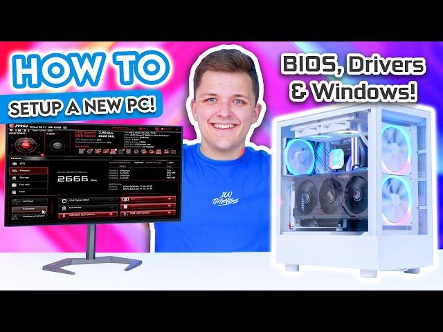 What To Do AFTER Building a Gaming PC!  [BIOS, Drivers & Windows 11 Install!]