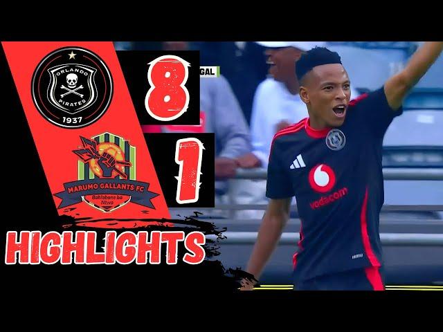 ORLANDO PIRATES vs MARUMO GALLANTS ‣ ALL GOALS & HIGHLIGHTS ‣ BETWAY PSL 2024/25