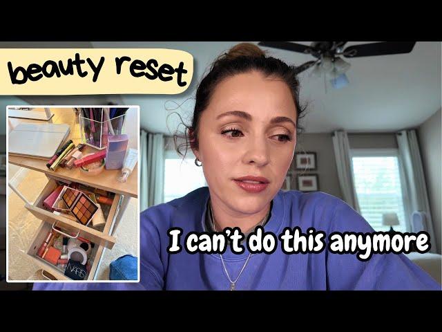 VLOG // my mindset right now, organize + declutter makeup, my fave brushes