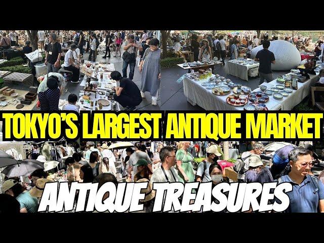 The BIGGEST Antique Market in Tokyo : INSANE Treasures & Bargains Finds !  