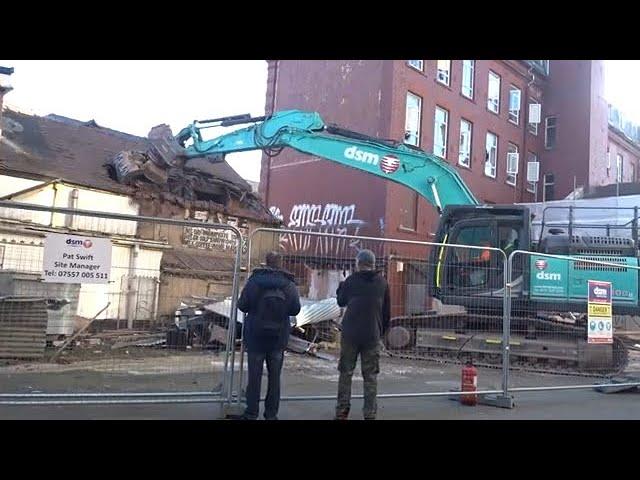 Demolition First Bit Of The Joke Shop Goes Blackpool  11/03/2025