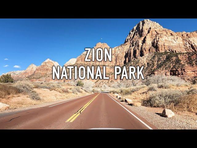 Zion National Park Scenic Drive in 4K