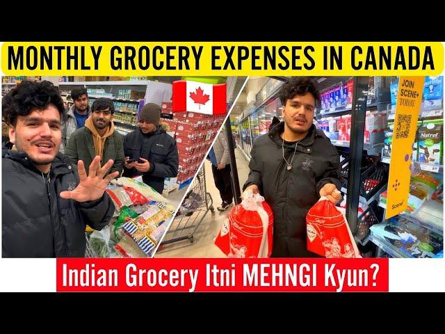 GROCERY PRICES IN CANADA  2023 | ONE MONTH SHOPPING EXPENSES VLOG | INTERNATIONAL STUDENT