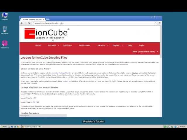 Installing ionCube loader on Your Windows VPS