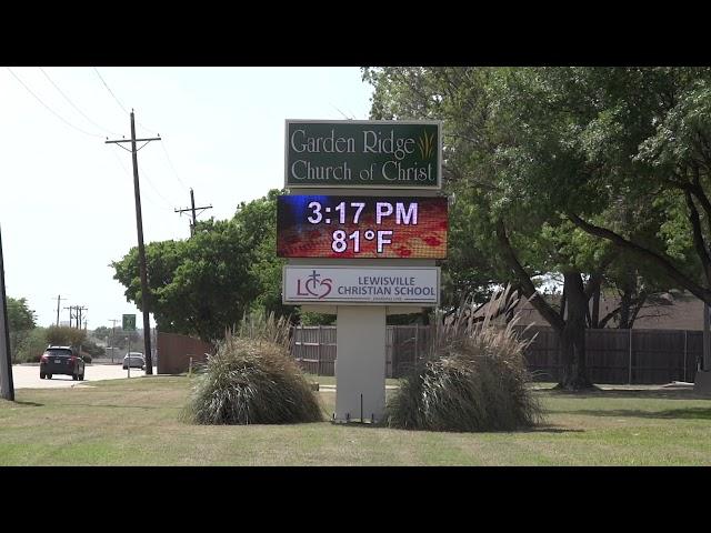 Garden Ridge Church of Christ - Digital LED Marquee Sign - 16MM 60x165 Full Color RGB