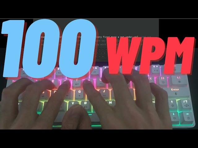 100 wpm - what 100 words per minute looks like ASMR