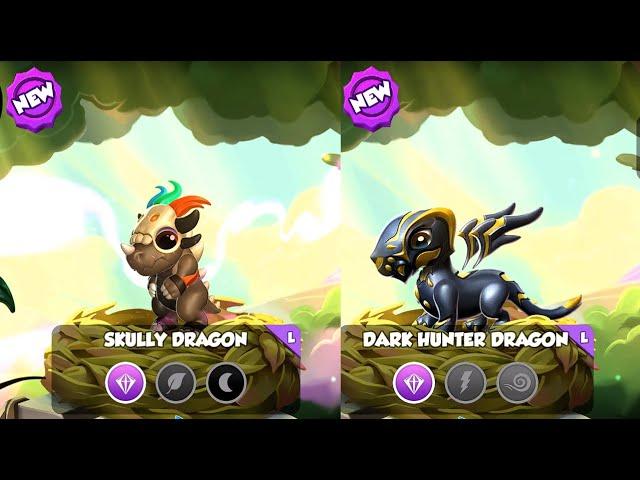 Hatched Legendary Dark Hunter and Skully dragons | 200 Laterna Dragon Piece | DML