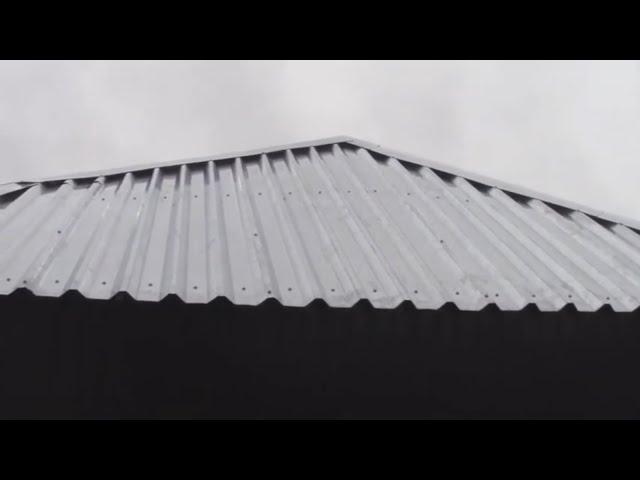 Бескаркасная кровля. Бюджетная крыша для гаража своими руками. Гараж из профнастила