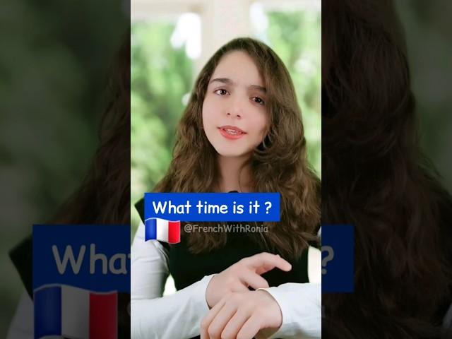 "What time is it?" in French