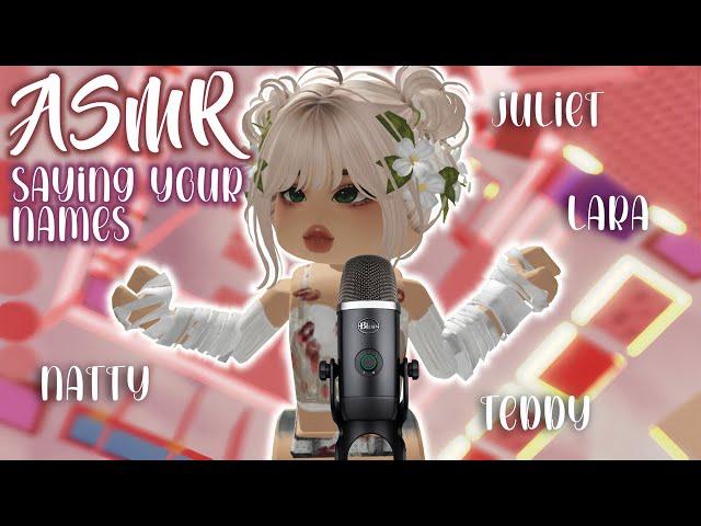 Roblox ASMR but If i say your name you HAVE to go to sleep  | LAYERED TRIGGERS - mouth sounds, taps