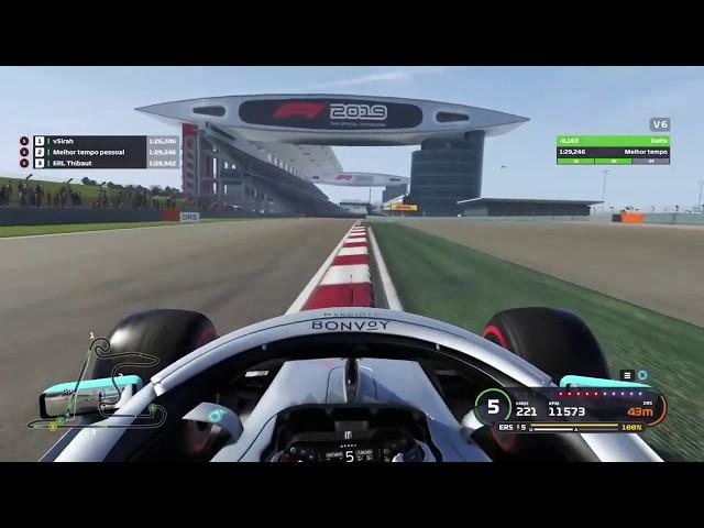 F1 2019 China Hotlap: 1:29:076 (XB1 World Record)