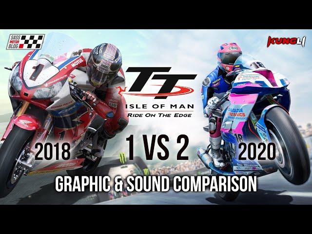 TT Isle of Man 1 vs 2 Graphics & Sound comparison