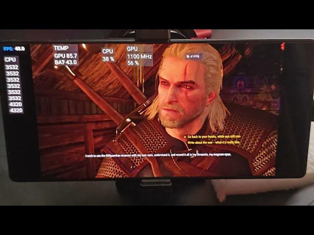 Test RedMagic 10 Pro (Snapdragon 8 Elite): The Witcher 3 /Winlator 9.0 (Vortek Driver) 60 FPS