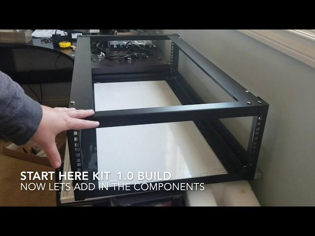 Start Here DIY rack server build. Rack all your hardware in a 4u open frame enclosure.