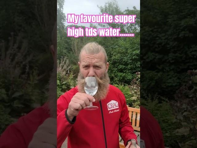 My favourite super high tds water #beardedwatersommelier #water #minerwater #short