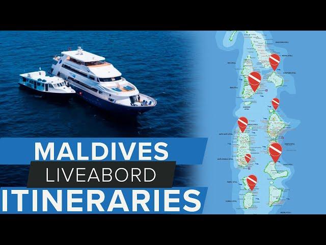 Maldives Master Liveaboard Itineraries #scuba #maldives