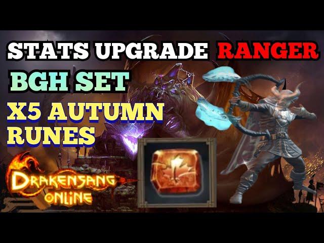 Scarzy (Guildmate) - RANGER STATS UPGRADE WITH THE NEW AUTUMN RUNES | Drakensang Online