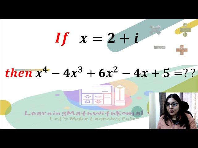 Problem 69 :  How to solve olympiad complex number problem. #olympiadproblem #complexnumbers #iota