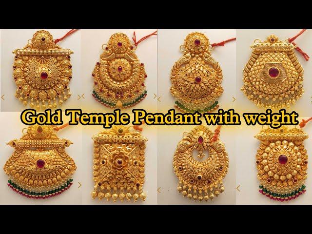 Latest gold mangalsutra temple pendant designs with price |sone ka mangalsutra ka designs #subscribe