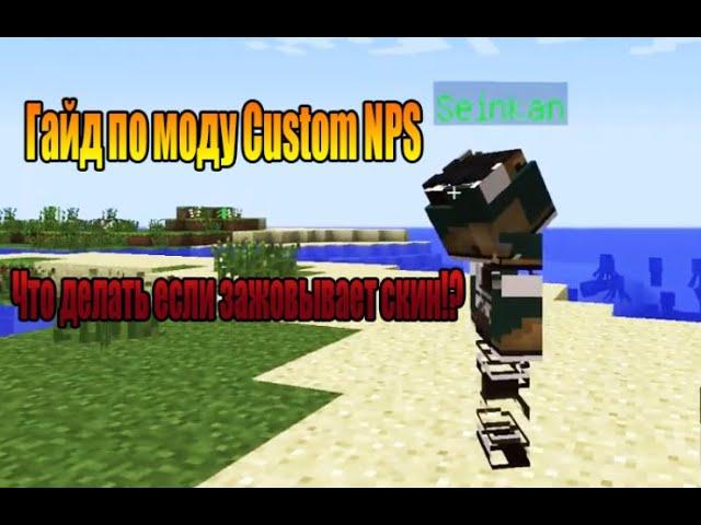 Гайд по моду Custom NPS - Что делать если не грузит скин в кастом нпс ПОМОЩЬ ПО МОДУ CUSTOM NPS!!!!!