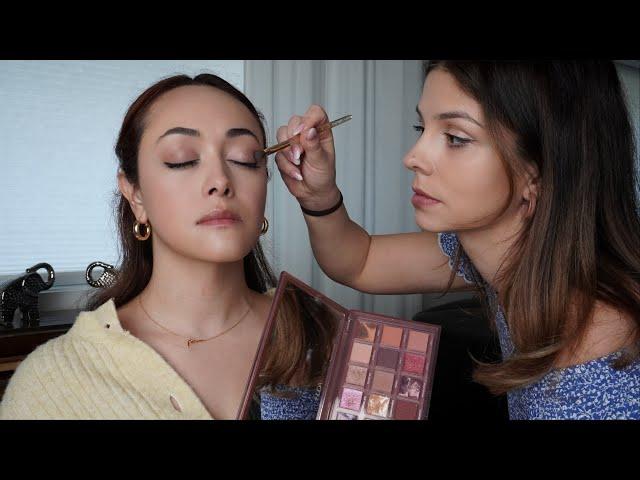 ASMR Flawless Makeup Application | Soft Spoken Role-play, Brushes, Sprays, Lipgloss