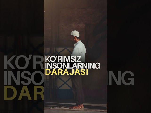 KO’RIMSIZ INSONLARNING DARAJALARI | ABDULBORIY DOMLA