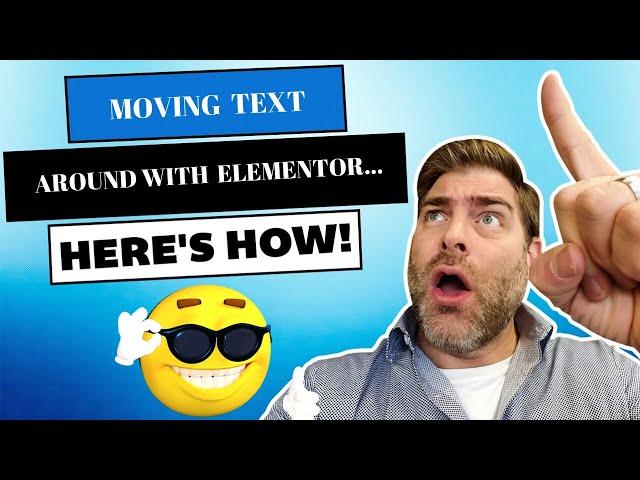 How to move text in a background image using margin with Elementor