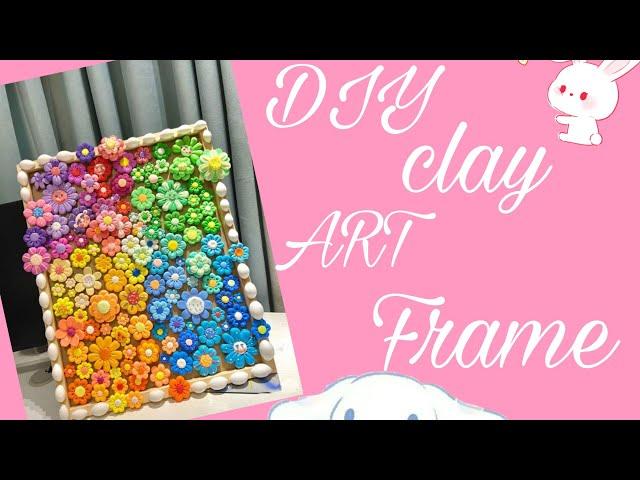 Diy clay art frame |. Clay |  frame |. Rank canvas art gallery