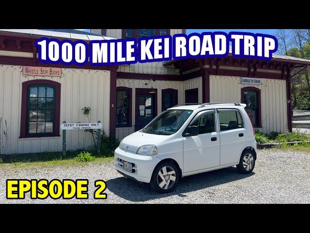 1000 Mile Road Trip In My Honda Life Kei Car - EPISODE 2